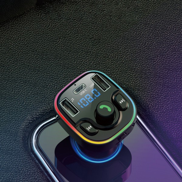 FM Трансмитер Earldom ET-M79, Bluetooth, Micro SD, USB, Type-C, QC, Черен - 17775