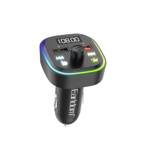 FM Трансмитер Earldom ET-M85, Bluetooth, USB, 3.1A, Черен - ..