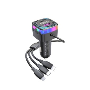 FM Трансмитер Earldom ET-M98, Bluetooth, USB, Type-C, 3.1A, ..