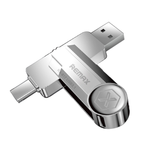USB Флаш памет Remax RX-817 2in1, 64GB, USB 3.1, Сребрист - ..