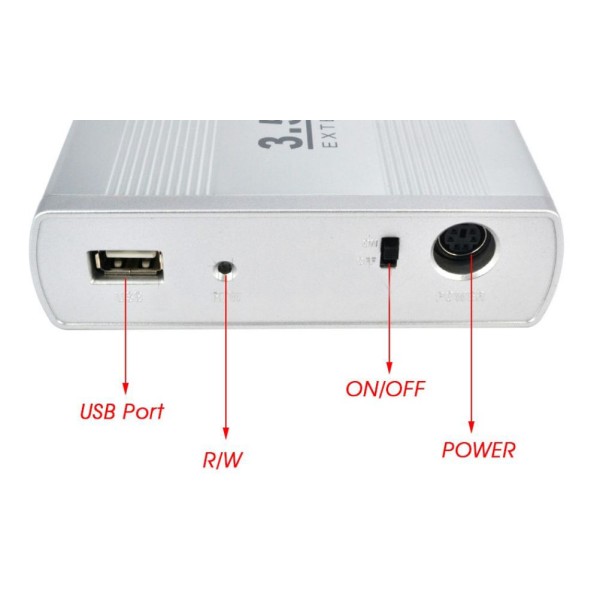 Кутия за хард диск No brand USB 2.0 SATA 3.5" - 17315