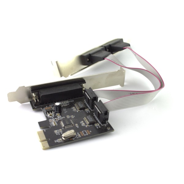 Платка PCI-E  към  Serial + Parallel port No brand-17474