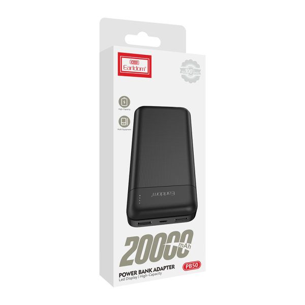 Преносима батерия Earldom ET-PB50. 20000mAh