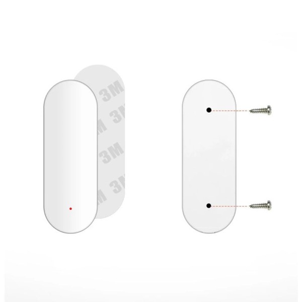 Смарт сензор No brand PST-WD002, За врата/прозорец, Wi-Fi, Tuya Smart, Бял - 91001