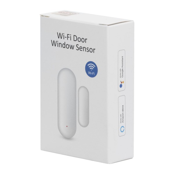 Смарт сензор No brand PST-WD002, За врата/прозорец, Wi-Fi, Tuya Smart, Бял - 91001