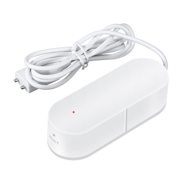 Смарт сензор No brand PST-WW002, За алармиране при наводнение, Wi-Fi, Tuya Smart, Бял - 91005