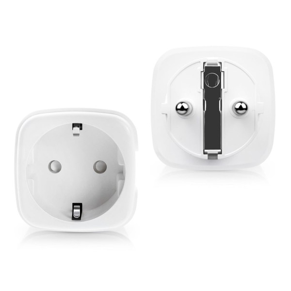 Смарт контакт No brand PST-ZEU-003, Мониторинг, 220V, 16A, Wi-Fi, Tuya Smart, Бял - 91017