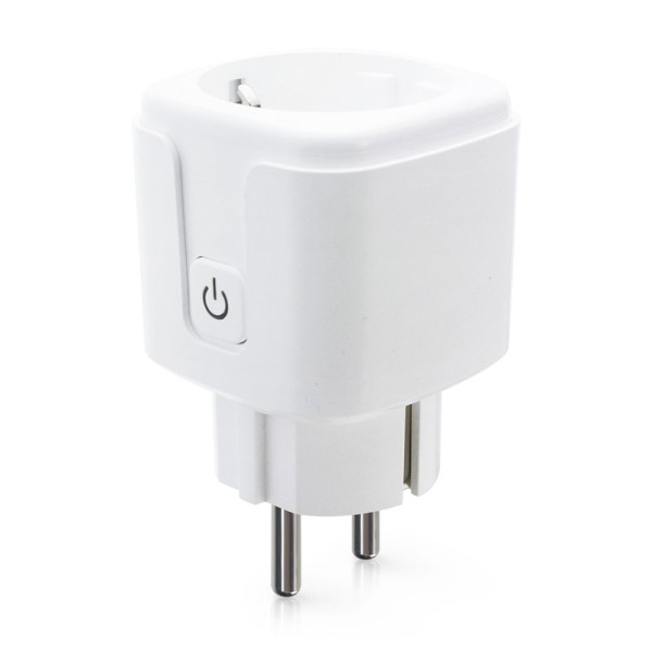 Смарт контакт No brand PST-ZEU-003, Мониторинг, 220V, 16A, Wi-Fi, Tuya Smart, Бял - 91017