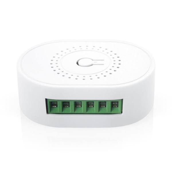 Смарт превключвател No brand PST-TMW02, 2 канала, 220V, 16A, Wi-Fi, Tuya Smart, Бял - 91022