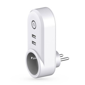Смарт контакт No brand PST-LSPA2, 2xUSB F, 220V, 10A, Wi-Fi,..
