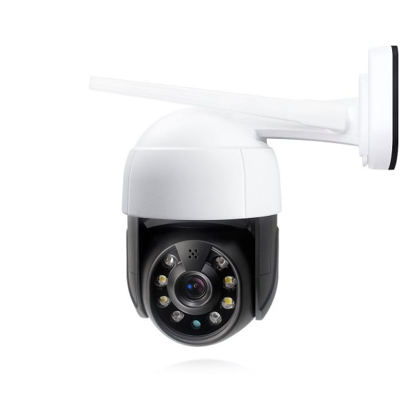Смарт охранителна камера No brand PST-C18B-3MP, 3.0Mp, PTZ, Външен монтаж, Wi-Fi, Tuya Smart, Бял - 91027