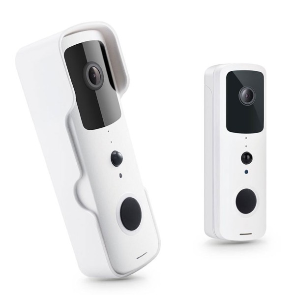 Смарт видео звънец No brand PST-T30, 2.0Mp, Wi-Fi, Tuya Smart, Бял - 91039