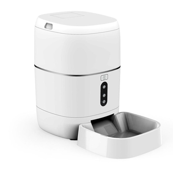 Смарт хранилка No brand PST-FD-BL3, За домашни любимци, Wi-Fi, Tuya Smart, Бял - 91040