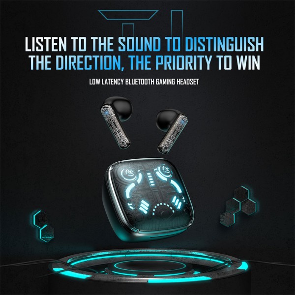 Bluetooth слушалки Onikuma T1, Черен – 20781
