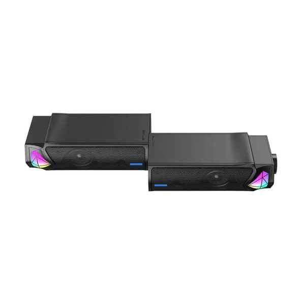 Тонколони Onikuma L1, 2x5W, USB, RGB, Черен - 22272
