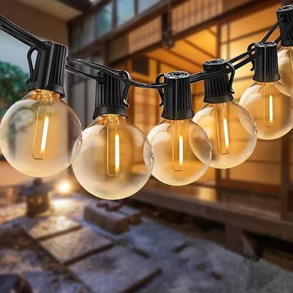 Градински гирлянд с 10 LED крушки