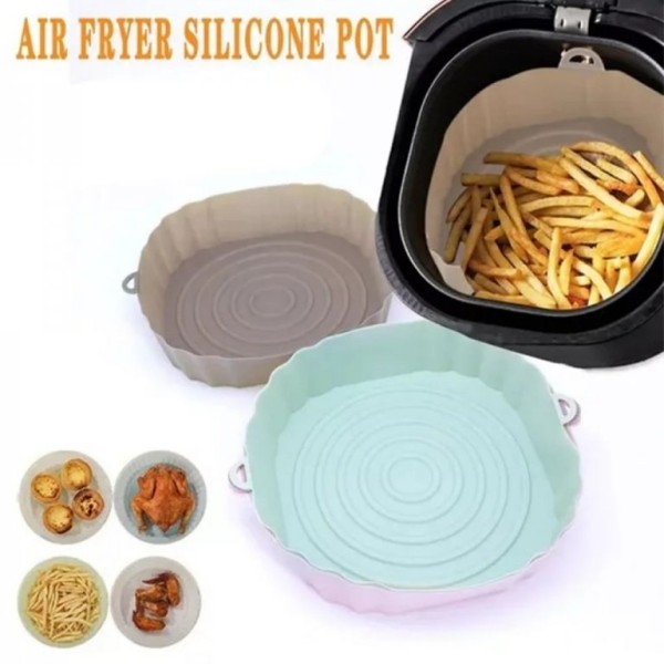 Квадратна силиконова тавичка за Air Fryer