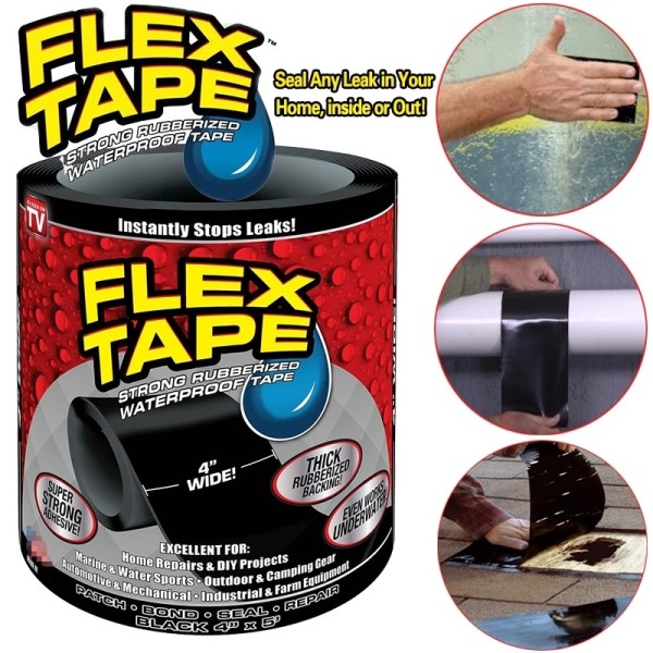 Водоустойчиво Тиксо Залепва и Запечатва Всичко Flex Tape