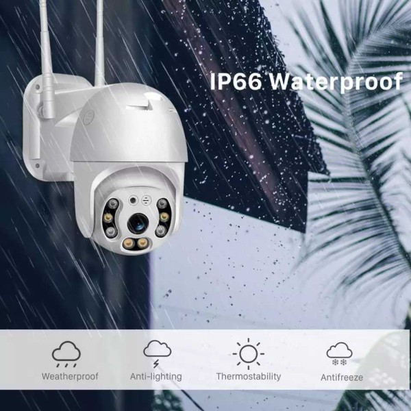 Смарт WiFi камера нощно виждане водосустойчива FULL HD 1080P Аудио