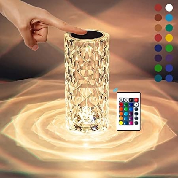 Диамантена LED лампа с 3D ефект с USB