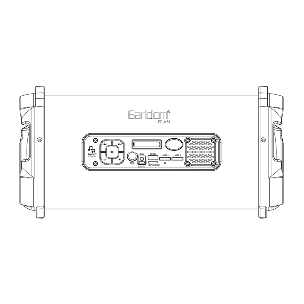 Тонколона Earldom ET-A19, Караоке, Bluetooth, USB, FM, AUX