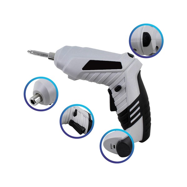 Комплект безжична мини отвертка 45 части, битове, USB куфар