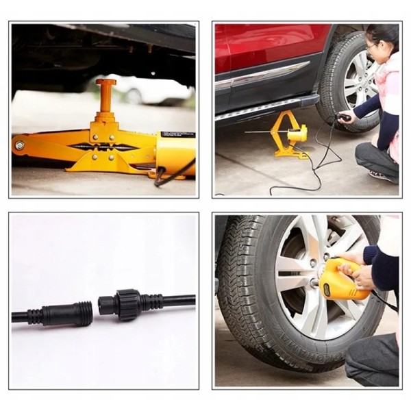 Електрически крик с гайковерт 3 тона 12V