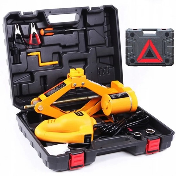 Електрически крик с гайковерт 3 тона 12V