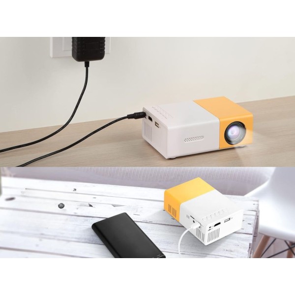 Проектор YG300 Full HD преносим телевизионен проектор USB HDMI дистанционно управление