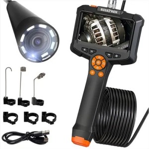 Безжичен ендоскоп с 5 м кабел, Full HD, IP67 и 8 LED инспекц..