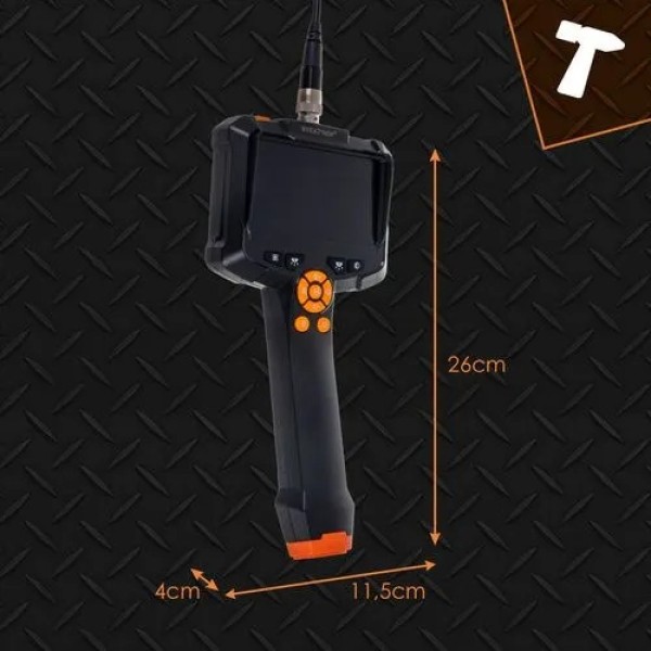 Безжичен ендоскоп с 5 м кабел, Full HD, IP67 и 8 LED инспекционна камера за диагностика