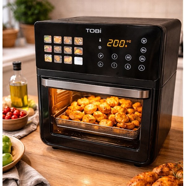 Дигитален фритюрник с горещ въздух 16L 2400W TOBI