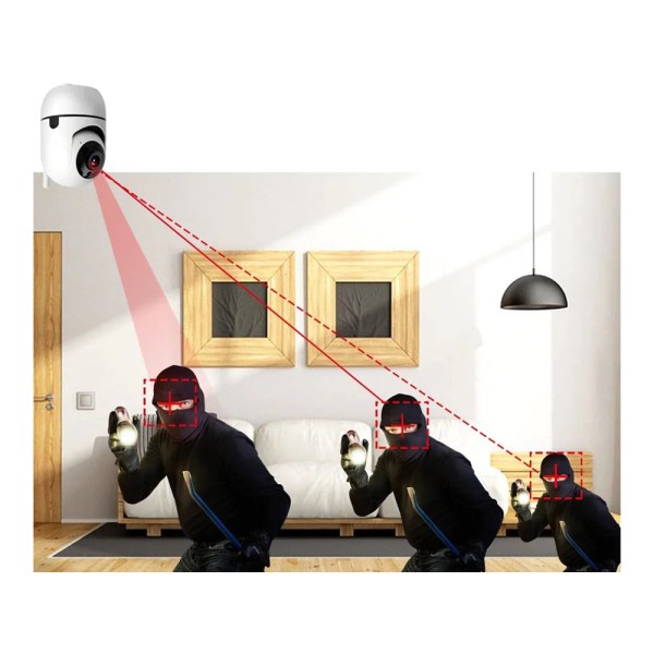 WIFI IP камера въртящ се електронен бебефон с HD изображение и двупосочно аудио