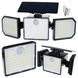 Мощна соларна LED лампа 167 LED 500 lm интелигентно осветлен..