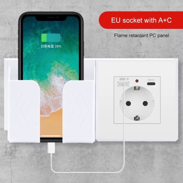 Електрически контакт 16A с USB и Type-C 250V 3500W