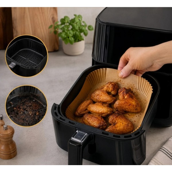 Хартия за фритюрник Air Fryer 300 бр. 20x20 см
