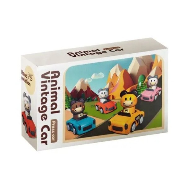 Сензорна играчка Количка с животни 4в1 за деца