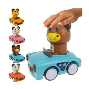 Сензорна играчка Количка с животни 4в1 за деца