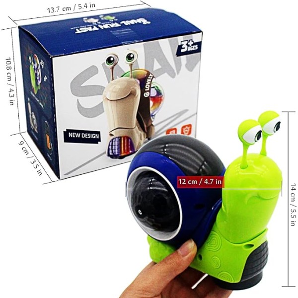 Интерактивна играчка Охлюв със звуци и светлини Gear Snail