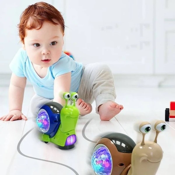 Интерактивна играчка Охлюв със звуци и светлини Gear Snail