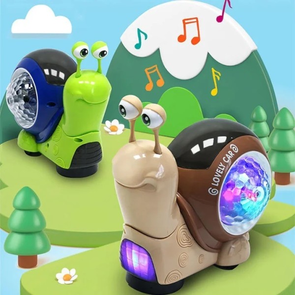 Интерактивна играчка Охлюв със звуци и светлини Gear Snail