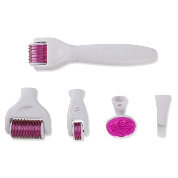 DERMA ROLLER за микроиглена мезотерапия лице, шия и тяло, комплект 6в1