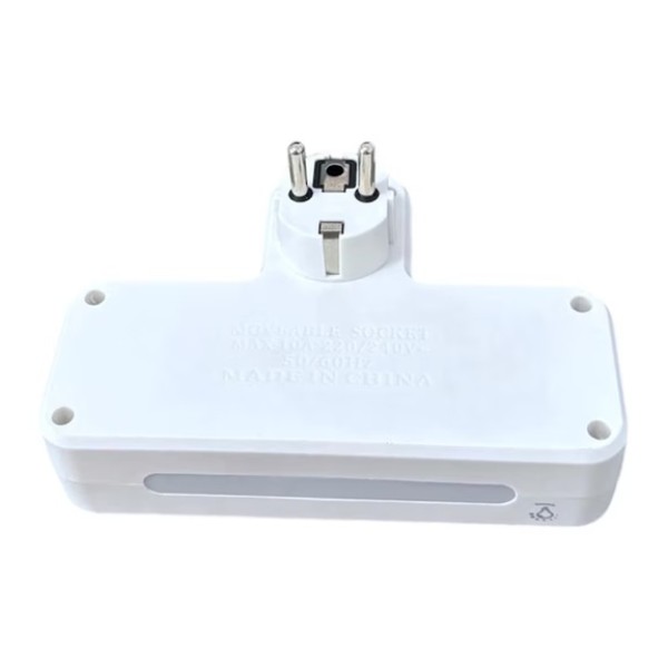 Щепсел 2500W с 2 гнезда, 2 x USB, 1 x USB-C FastCharge 20W