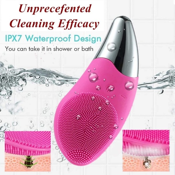 Силиконова четка за почистване на лице масажор SONIC FACIAL BRUSH