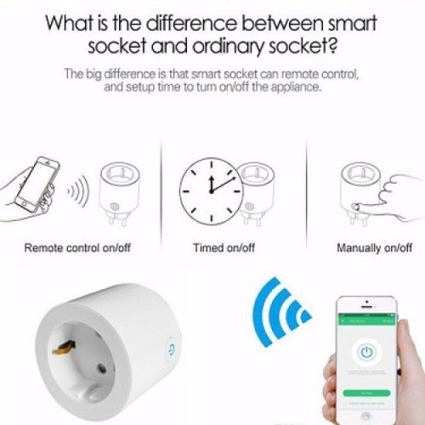 Смарт WiFi контакт 16А Smart Life