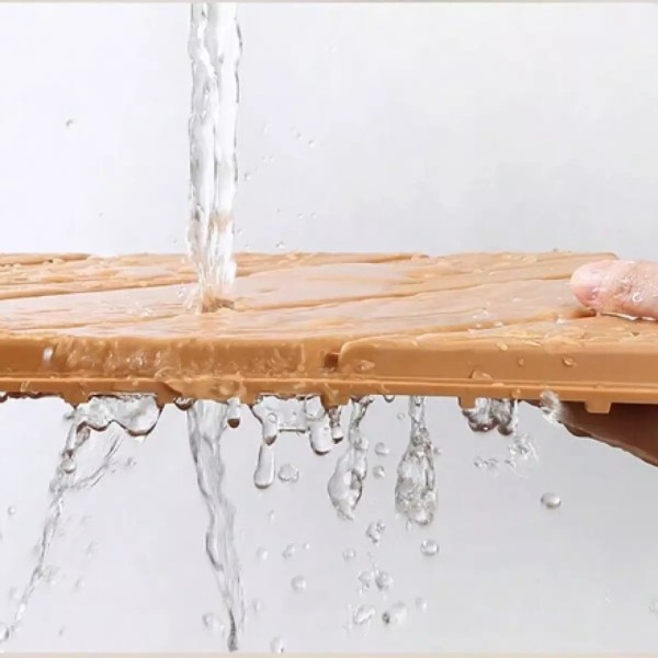 Декинг плочки светло кафяви WPC