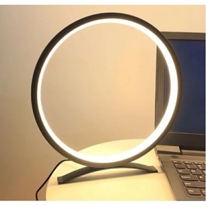 Настолна LED ринг нощна лампа с 3 нюанса на осветяване