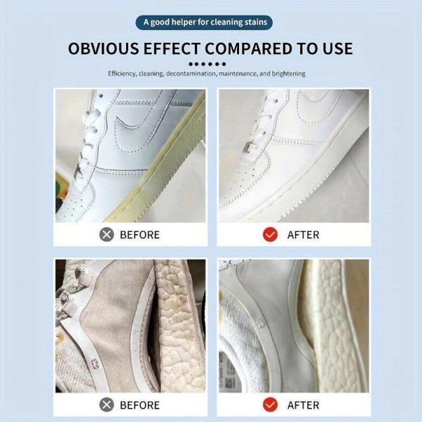 Паста за почистване на бели обувки PasteWhiteShoes