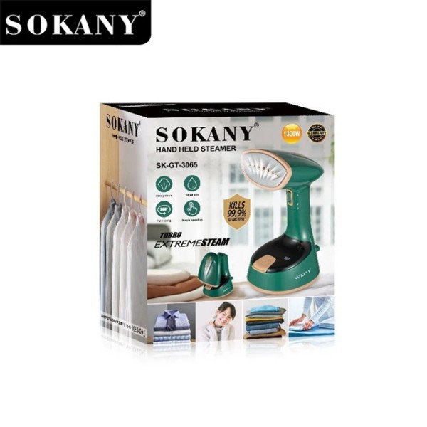 Компактна парна преносима ютия Sokany 1470W автоматично изключване