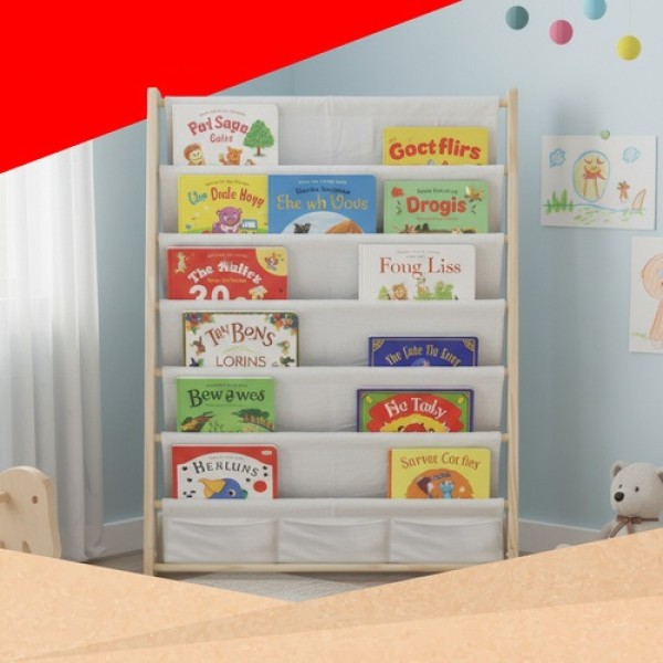 Детска етажерка за книги и играчки